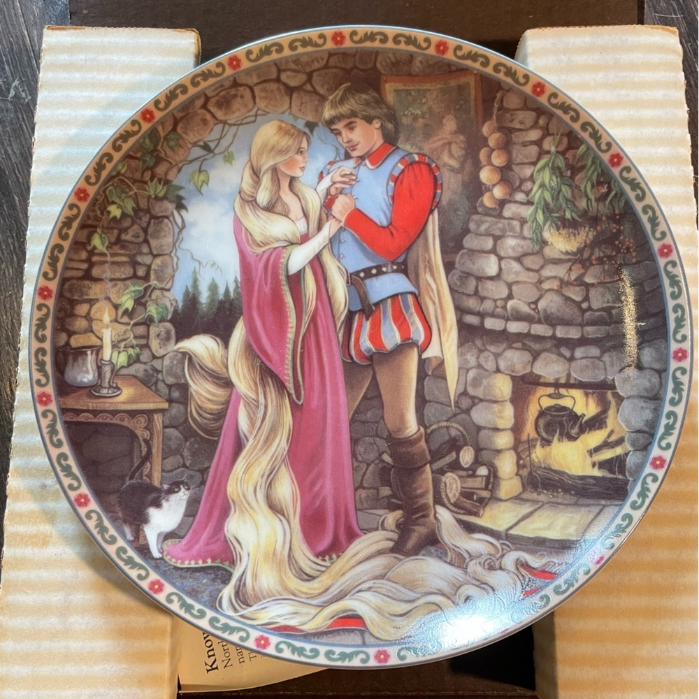 Edwin M. Knowles 1988 "Rapunzel" Collector Plate by Karen Pritchett